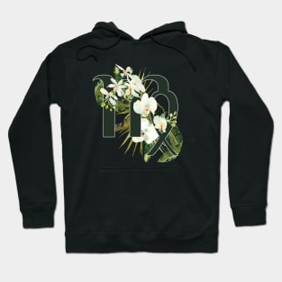 Virgo Horoscope Zodiac White Orchid Design Hoodie